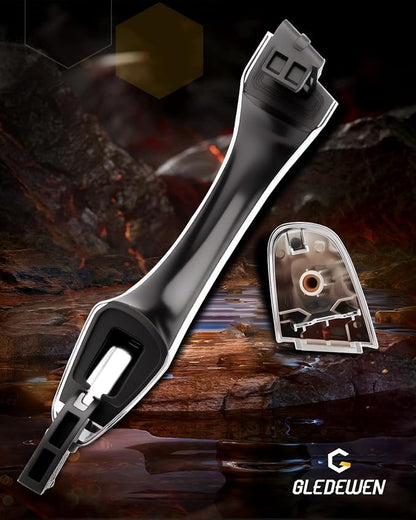 Rear Right Door Handle w/End Cap Cover, Compatible - Image 7