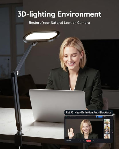 Desk Lamp for Home Office, Eye-Care Dual-Sided Seamless Dimmable LED Desk Light - Image 6