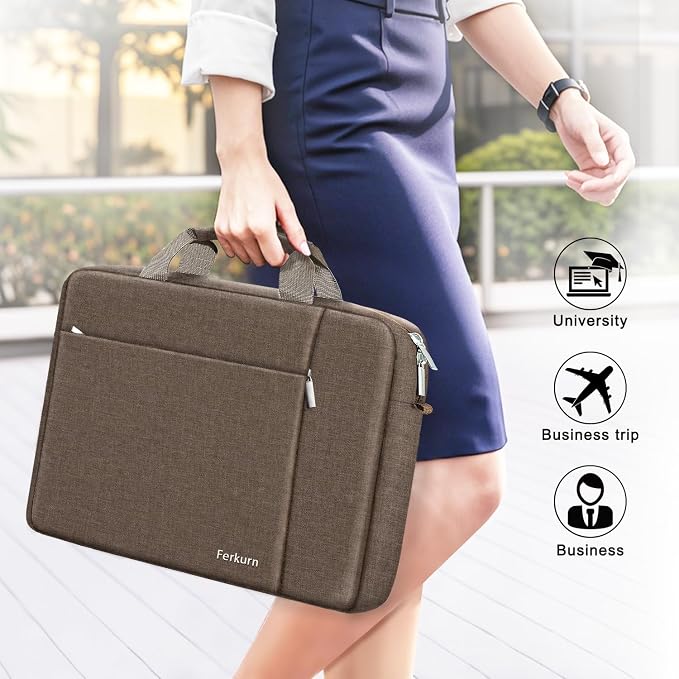 Ferkurn Laptop Bag Case for Women Men Computer Bag Compatible - Image 4