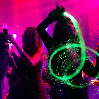 Fiber Optic Dance Whip Rechargeable, AZIMOM Space Whip 6ft 360° Swivel 36Mode - Image 7