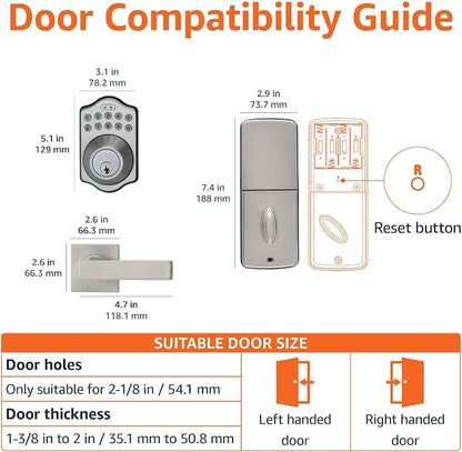 Amazon Basics Traditional Electronic Keypad, Keyless Entry Door Lock Deadbolt - Image 5
