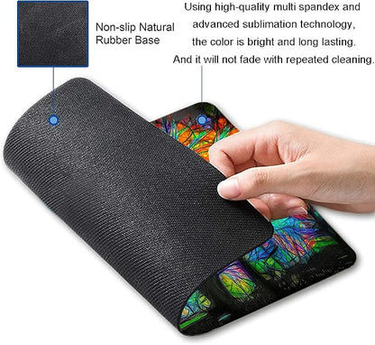 Spring Life Tree Custom Design Square Waterproof Non-Slip Rubber Base Mouse Pad - Image 2
