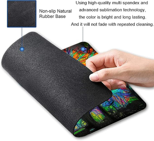 Spring Life Tree Custom Design Square Waterproof Non-Slip Rubber Base Mouse Pad - Image 2
