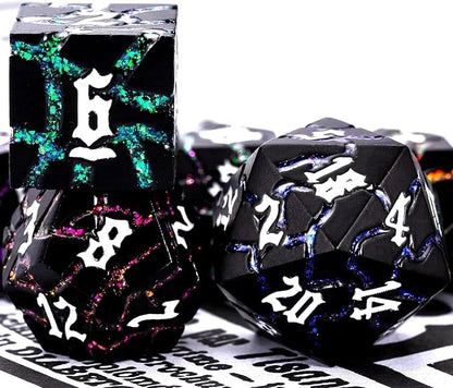 Dice Set D&D, Dungeons and Dragons Metal Dice Set - Image 5