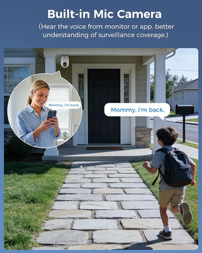 Hiseeu 3K 360°View PTZ Wired Security Camera System - Image 3
