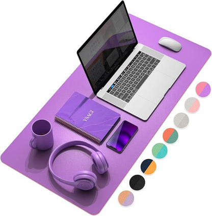 YSAGi Multifunctional Office Desk Pad, Ultra Thin Waterproof PU Leather Mouse by YSAGi