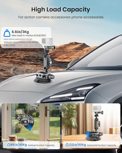 4" Suction Cup Mount with Magic Arm - Image 5