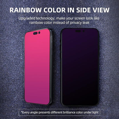 EGKimBa for iPhone 17 Pro Max Privacy Screen Protector, Gradient Color Tempered - Image 3