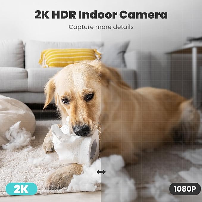 litokam 2K Indoor Security Camera, 360° Cameras - Image 3