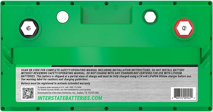 Interstate Batteries 24V 60Ah Group Size 31M Lithium Marine/RV Deep Cycle - Image 9