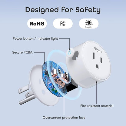 Geeni Dot Smart Plug with 2.4GHz WiFi Connectivity – 1-Pack Compact, - Image 5
