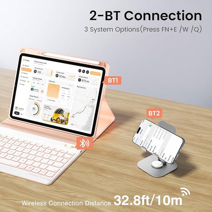Keyboard and Case for iPad 7th/8th/9th Generation 10.2-inch 2018/2020/2021 - Image 8