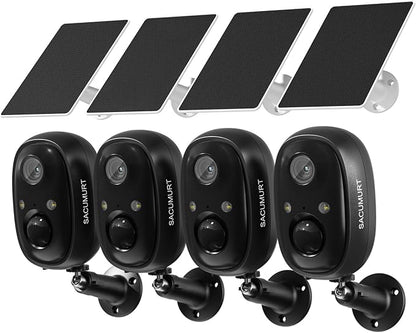 WiFi Cameras for Home Security, Free Cloud Storage, Solar Powered Security by SACUMURT