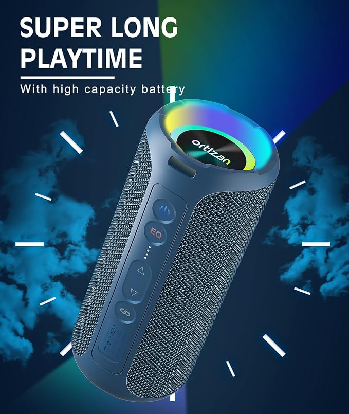 Ortizan Bluetooth Speaker, IPX7 Waterproof, Portable Speakers - Image 5