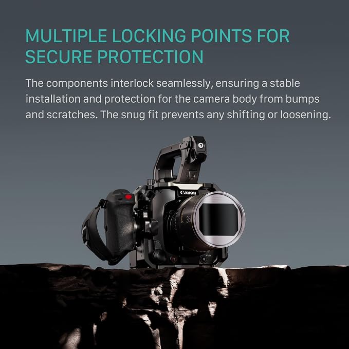 Tilta Camera Cage Kit for Canon C400 | Mounts via Arri Rosette, NATO Rail - Image 4