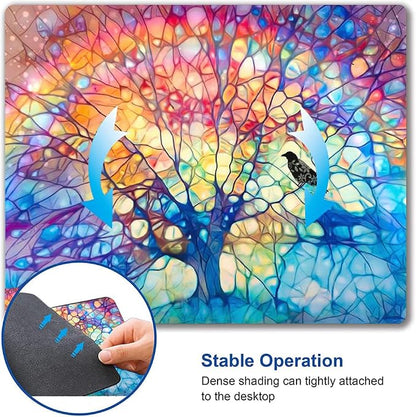 Mouse Pad, Cute Mouse Mat for Women, Square Waterproof Non-Slip Rubber Base - Image 6