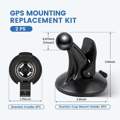 EWAY for Garmin Nuvi Drive Drivesmart Windscreen Windshield Suction Cup Mount - Image 7