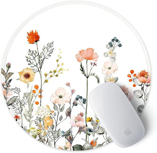 ITNRSIIET Round Mouse Pad with Stitched Edge Premium-Textured Waterproof - Image 2