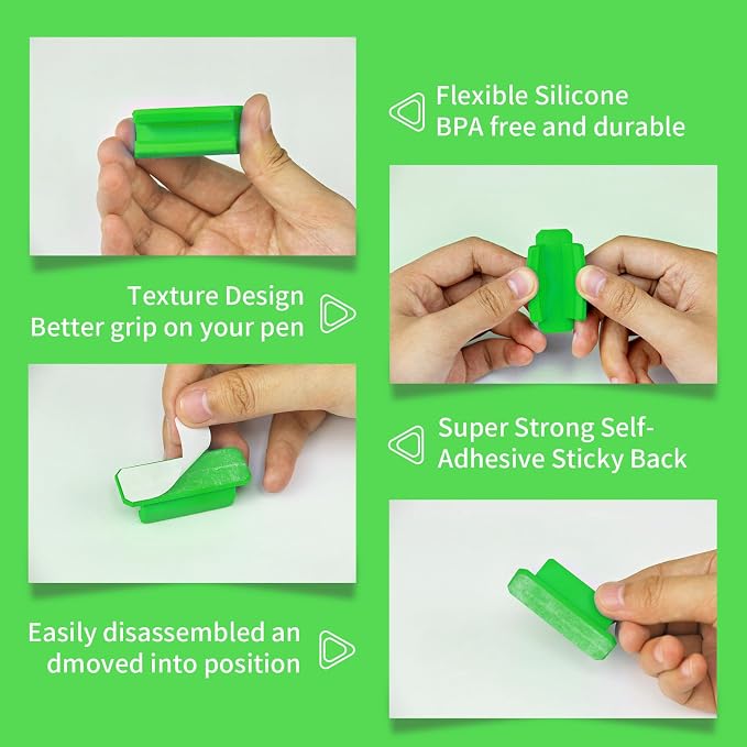 12 Pack Pen Holder for Desk, Silicone Pencil Holder - Image 6