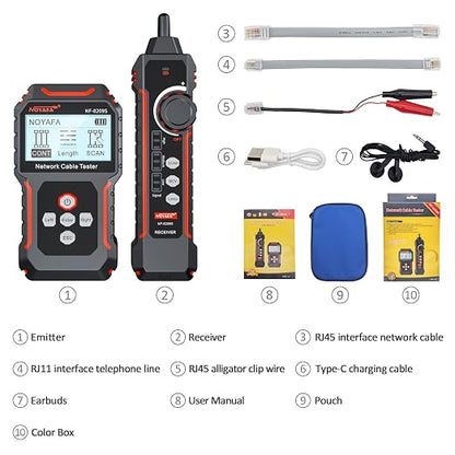 Network Cable Tester NF-8209S, Wire Tracer - Image 9