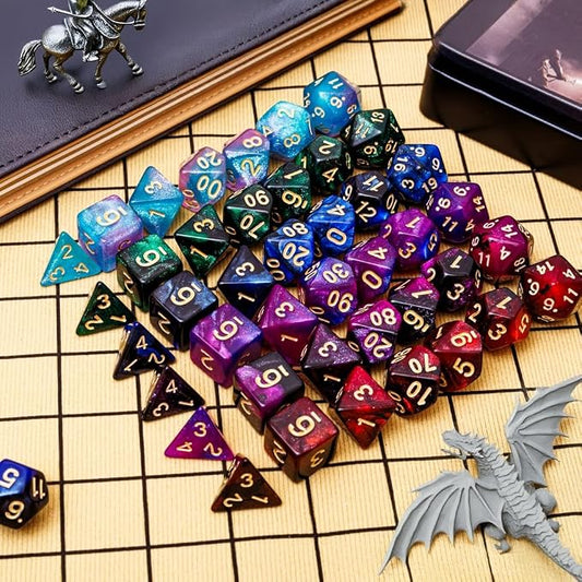 DND Dice Set 42 Pcs Polyhedral Dungeons and Dragons Rolling Dice - Image 2