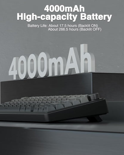 AULA F75 Pro Wireless Mechanical Keyboard, 75% Hot Swappable Custom Keyboard - Image 7