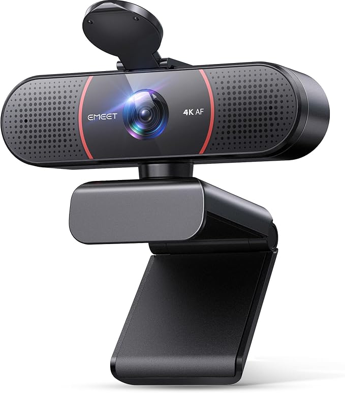 EMEET C960 4K Webcam for PC, 4K UHD Sony Sensor, PDAF Auto Focus, Dual AI by EMEET