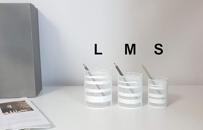 Metal Mesh Pen Pencil Cup Holder Stand Office Desk Organizer Stationery Caddy - Image 4