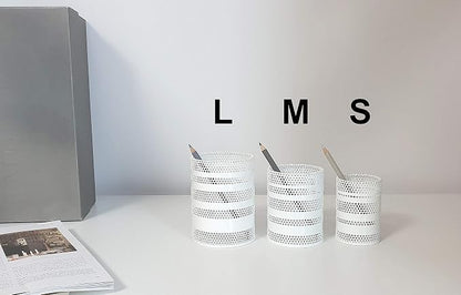 Metal Mesh Pen Pencil Cup Holder Stand Office Desk Organizer Stationery Caddy - Image 4