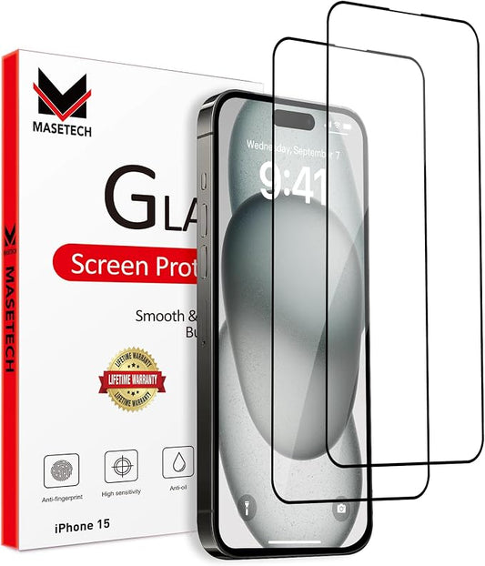 Screen Protector Tempered Glass Compatible by MASETECH