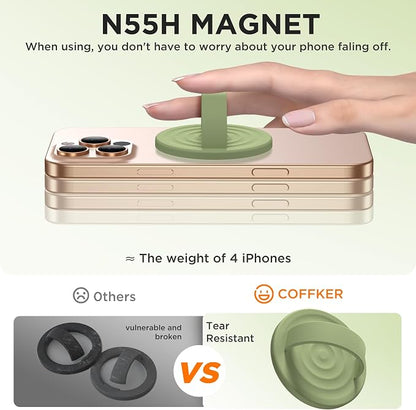 Magnetic Phone Ring Grip Holder, Silicone Finger Loop Grip, Compatible - Image 5