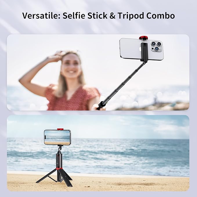 ATUMTEK Selfie Stick Tripod, Extendable 3 in 1 Aluminum Bluetooth Selfie Stick - Image 6