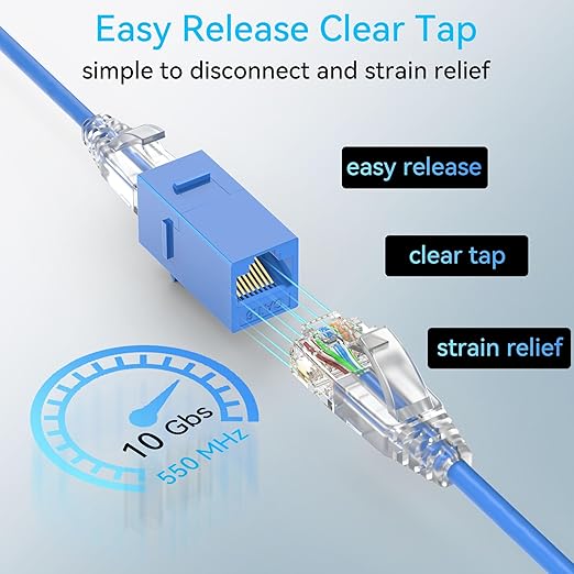 Sokqovt Cat6a Patch Cables Slim 10ft, Flexible Cat6 Ethernet Cable 10G 550MHZ - Image 6