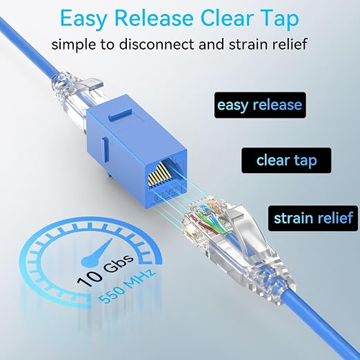 Sokqovt Cat6a Slim Ethernet Patch Cable 3ft, Flexible 10G 550MHZ, 28AWG Pure - Image 6
