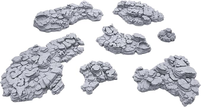EnderToys Grotto Floors by Printable Scenery, 3D Printed Tabletop RPG Scenery by EnderToys