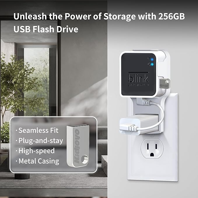 256GB USB Flash Drive & Outlet Wall Mount - Image 2
