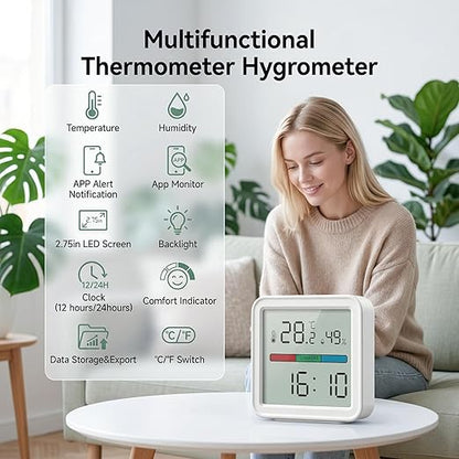 eMylo WiFi Thermometer Hygrometer, Smart Temperature Humidity Sensor - Image 2