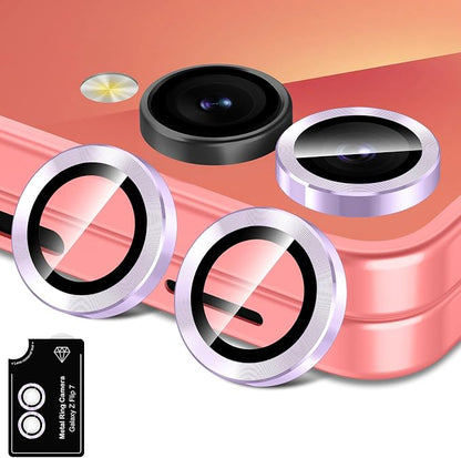 for Samsung Galaxy Z Flip 7 Camera Lens Protector, Individual Metal Ring by Btscase