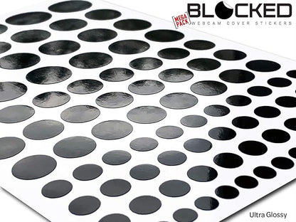BLOCKED Stackable Webcam/Camera Vinyl Covers | 95 Low-Tack Restickable Webcam - Image 2