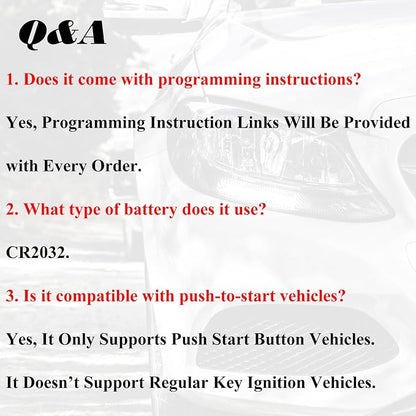 SUPALAND Keyless Entry Remote Control Key Fob Replacement Fits - Image 2