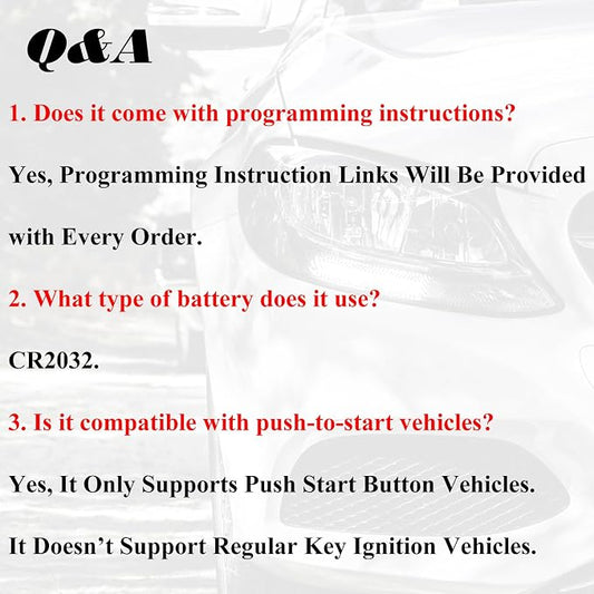 SUPALAND Keyless Entry Remote Control Key Fob Replacement Fits - Image 2