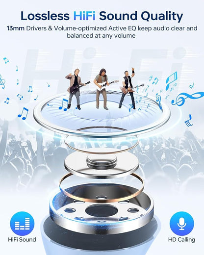 Wireless Earbuds Bluetooth 5.3 Headphones, 40Hrs Playback Stereo Ear Buds - Image 7