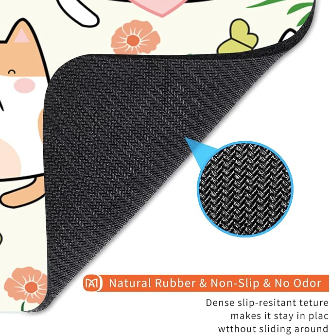 Square Mouse Pad Cute Cat, Personalized Premium-Textured Custom Mouse Mat Design - Image 5