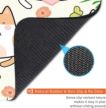 Square Mouse Pad Cute Cat, Personalized Premium-Textured Custom Mouse Mat Design - Image 5