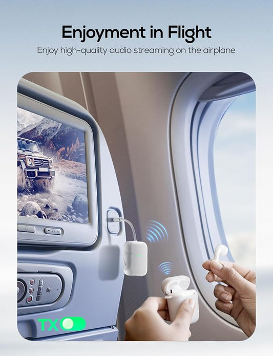 Nulaxy Air in-Flight Bluetooth Wireless Audio Transmitter Receiver - Image 2