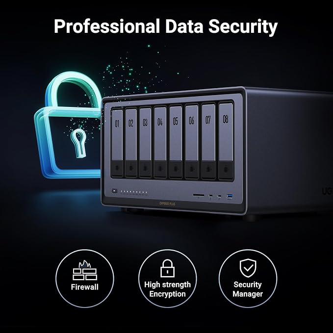 UGREEN NASync DXP8800 Plus 8-Bay Desktop NAS, Intel i5 1235u 10-Core CPU - Image 7