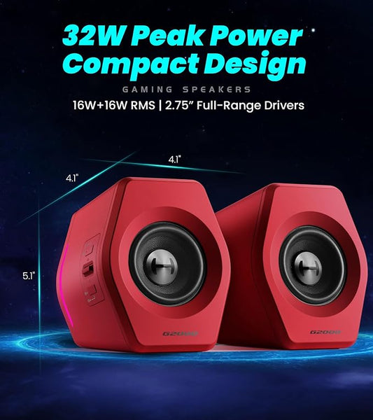 Edifier Hecate RGB Gaming Speakers, 32W Peak Power, Game/Movie/Music Modes - Image 2