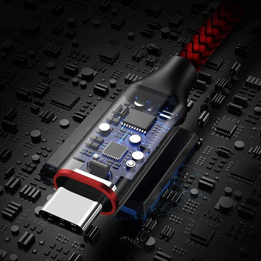 Long USB C Cable, etguuds Fast Charging USB A to Type C Charger Cable Braided - Image 2