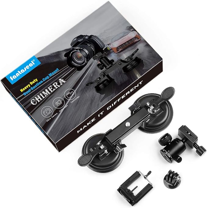 Professional Heavy Duty DSLR Mirorrless Camera Suction Cup Car Mount Camcorder - Image 8