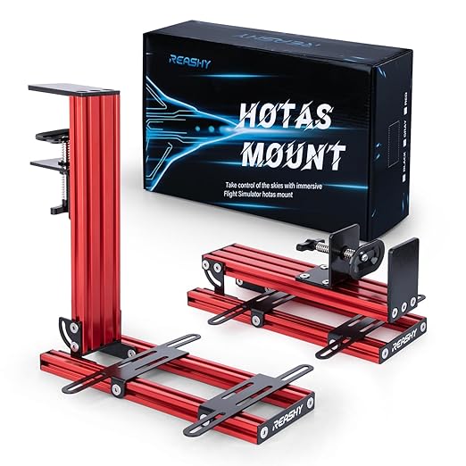 Hotas Mount, Joystick Mount, Aluminum Flight Stick Desk Mount by REASHY
